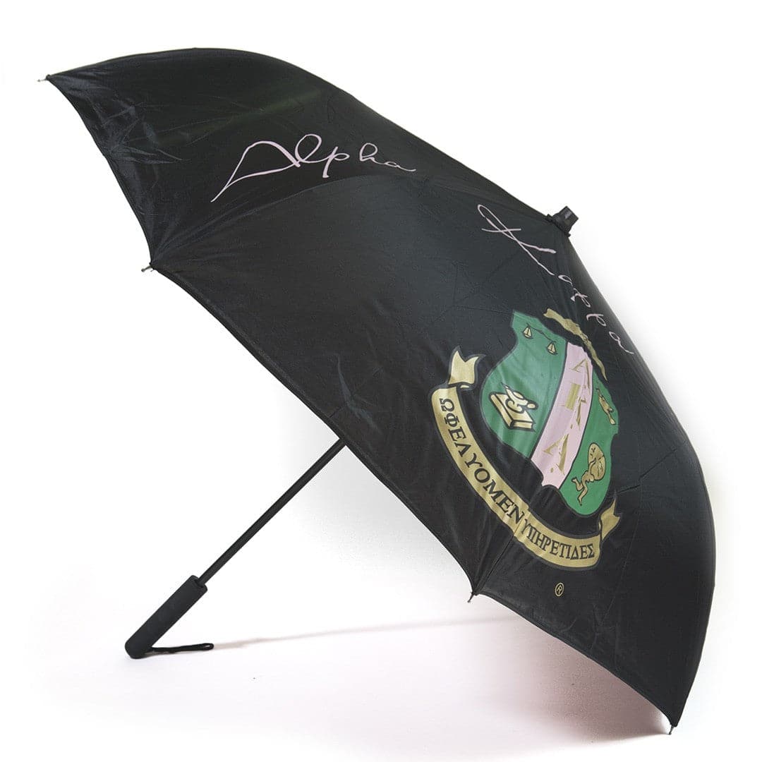 Alpha Kappa Alpha Inverted Umbrella w/ Light Handle