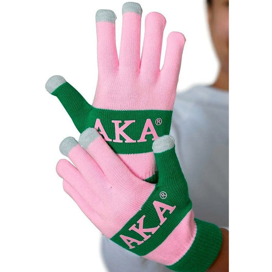 Alpha Kappa Alpha (AKA) Knit Texting Gloves