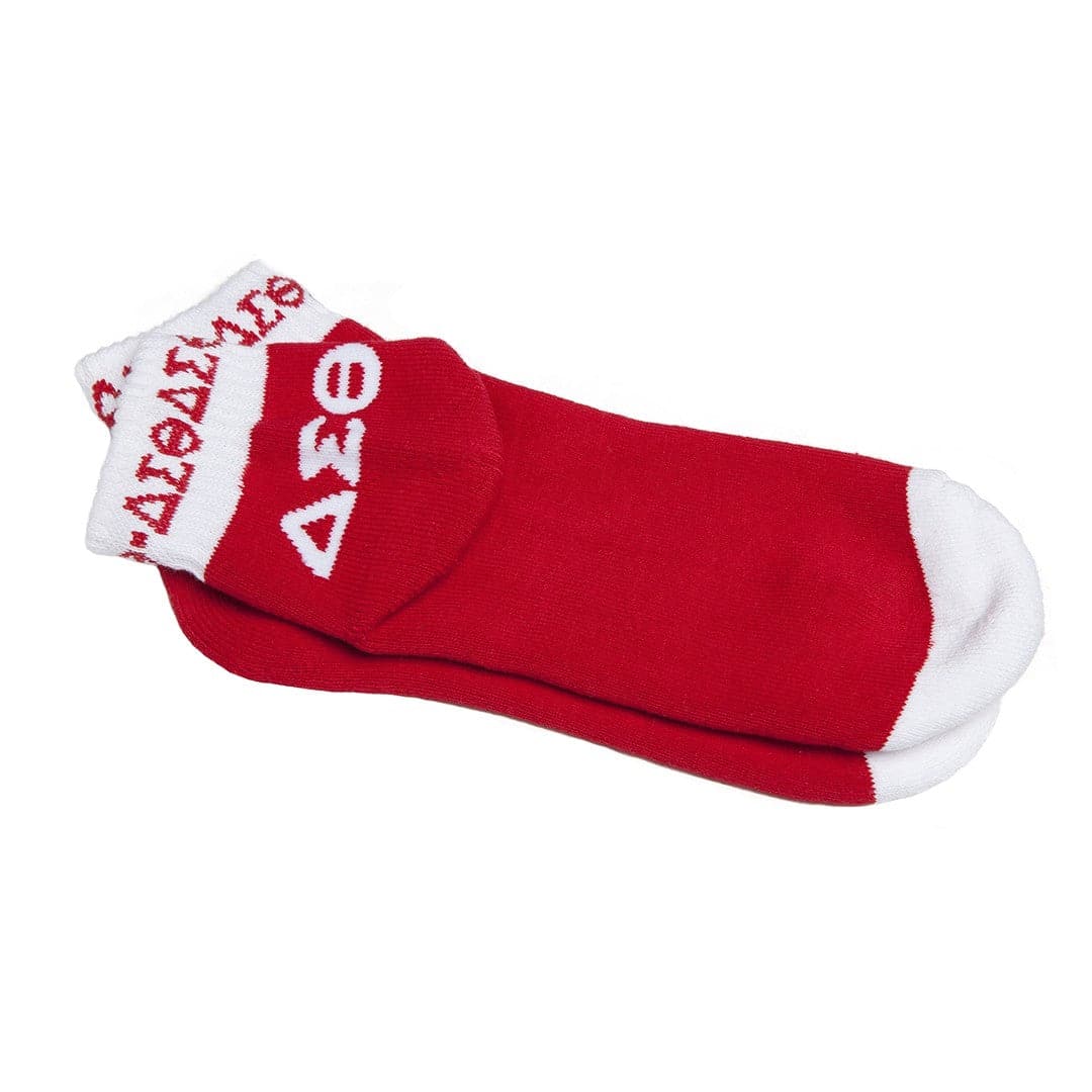 Delta Sigma Theta Bootie Socks