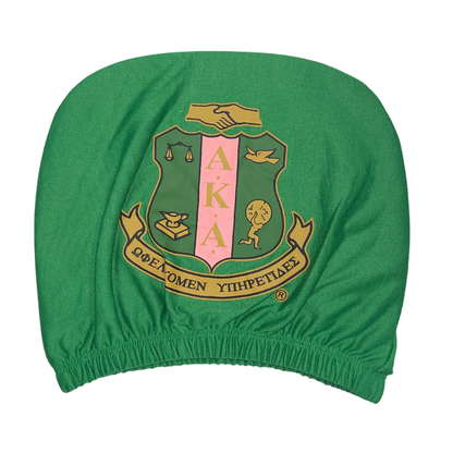 Alpha Kappa Alpha Green Car Seat Headrest Cover