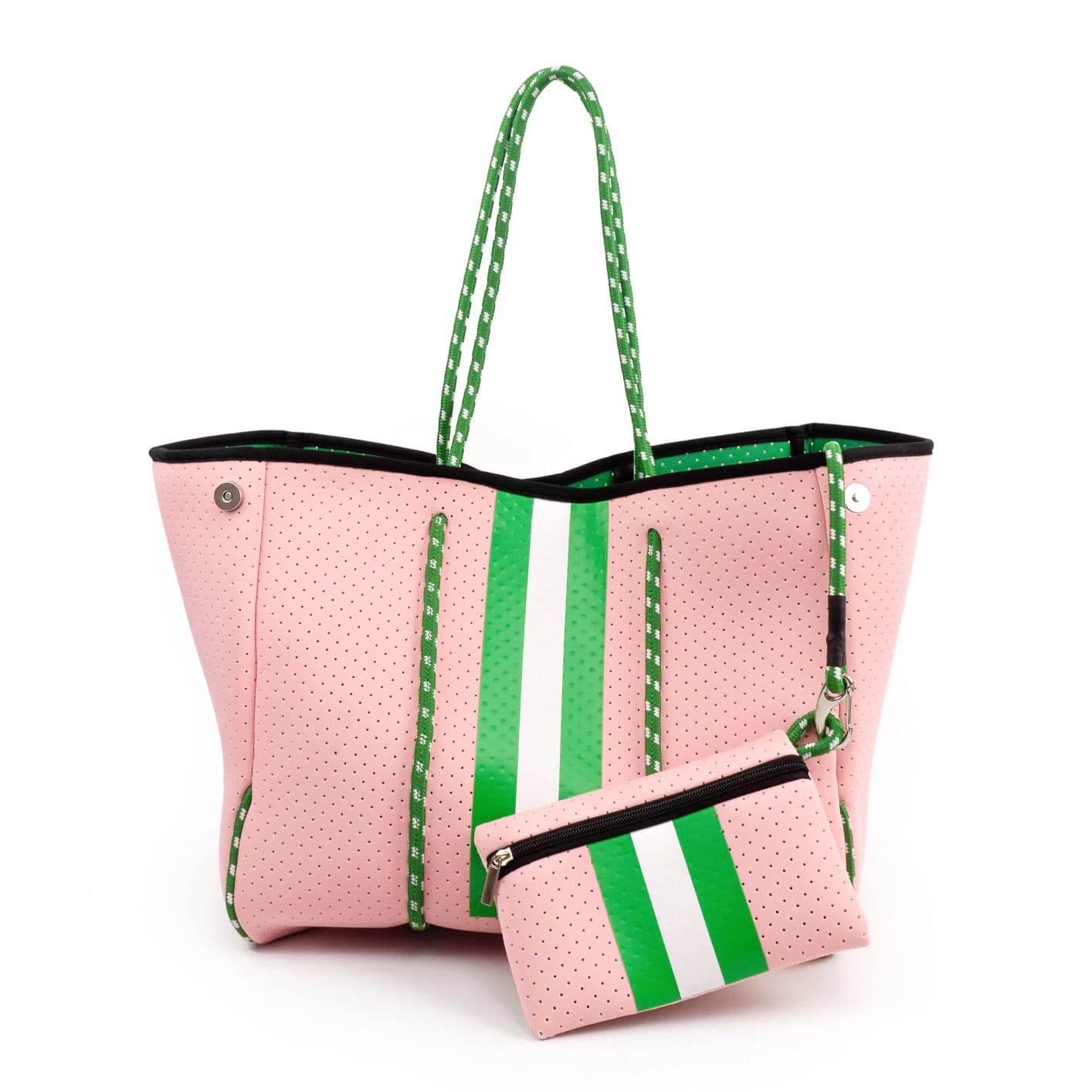 Pink & Green Tote Bag