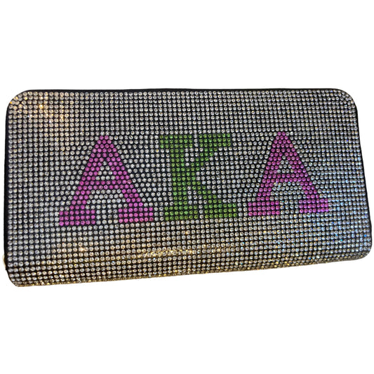 Alpha Kappa Alpha Rhinestone Wallet