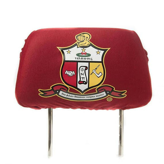Kappa Alpha Psi Car Headrest Cover - Crimson