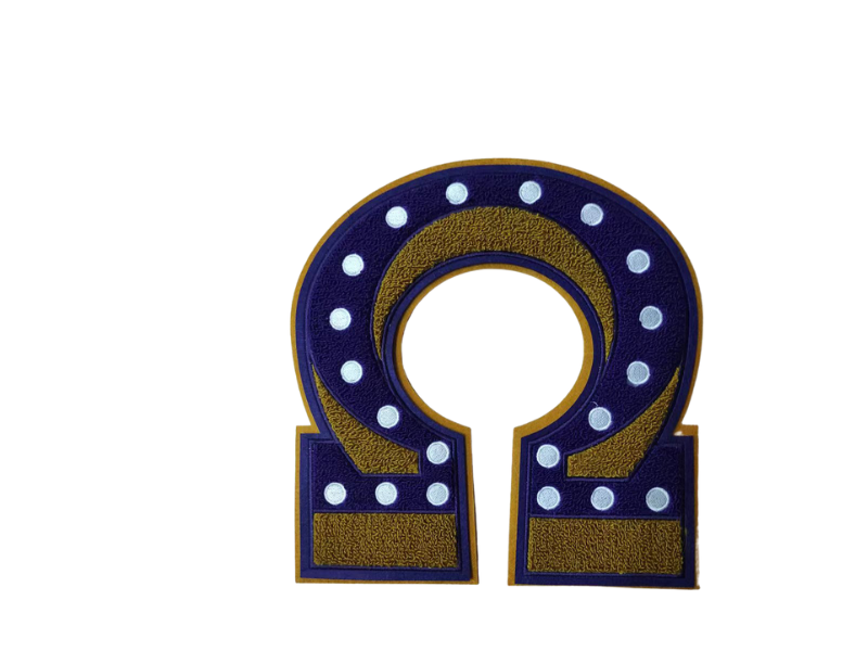 Omega Psi Phi  Pearl Chenille Patch Patches 11"