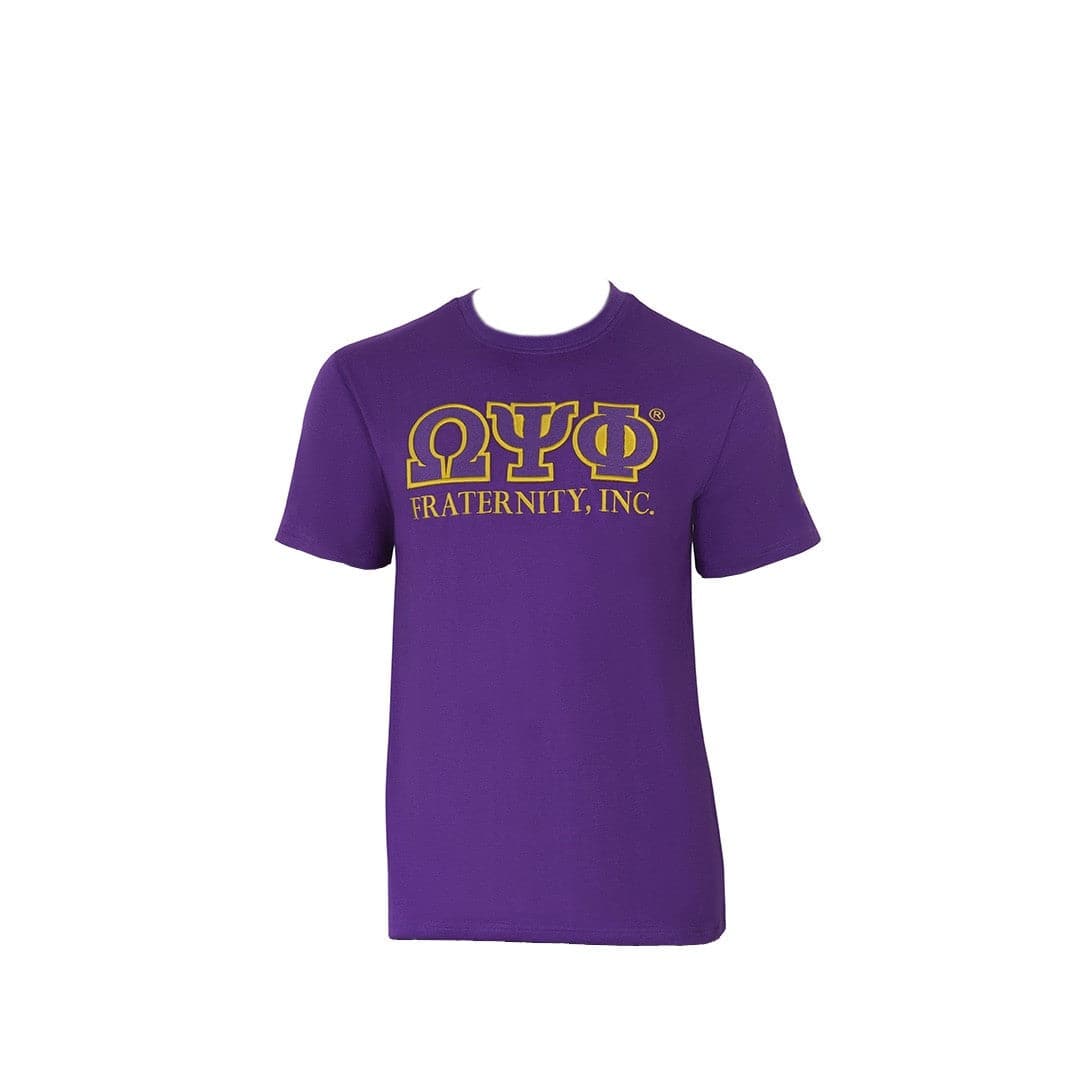 Omega Psi Phi Purple Greek Letter Shirt