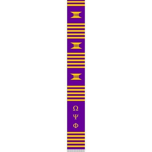 Omega Psi Phi Purple Kente Stole