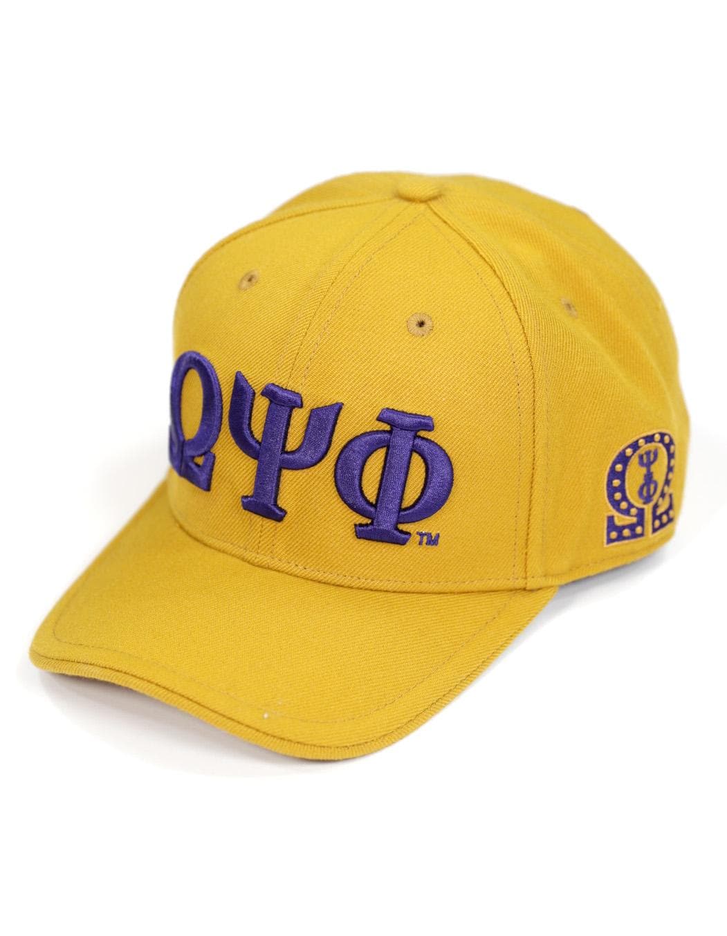 Omega Ps Phi Gold Greek Letter Cap