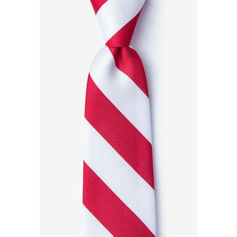Kappa Alpha Psi Inspired: Red & White Neck Tie
