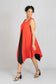 Delta Sigma Theta Inspired: Red & Black Split Dress