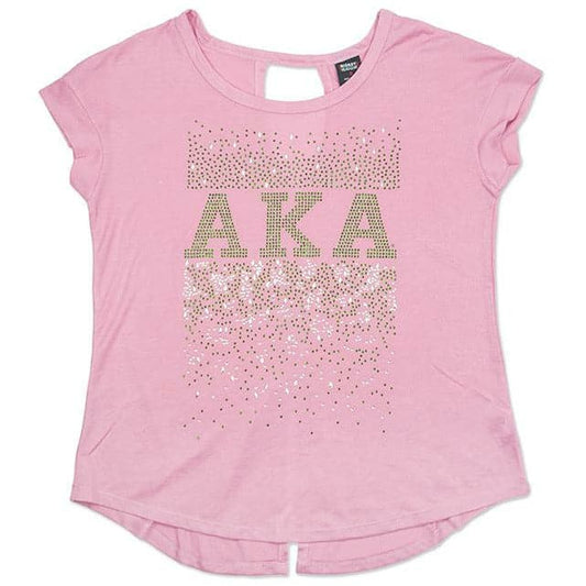 Alpha Kappa Alpha Rhinestone Tee Shirt